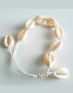 White Real Cowrie Shell Anklet Bracelet