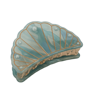 Shell pearl hair clip