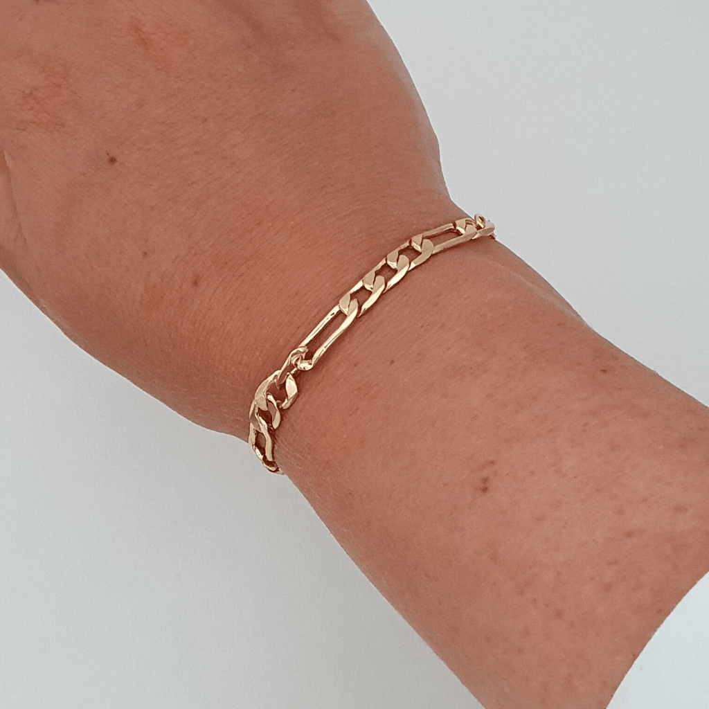 Gold chain anklet