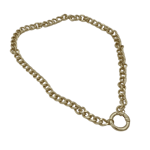 18K Gold Plated Chunky Circle chain necklace