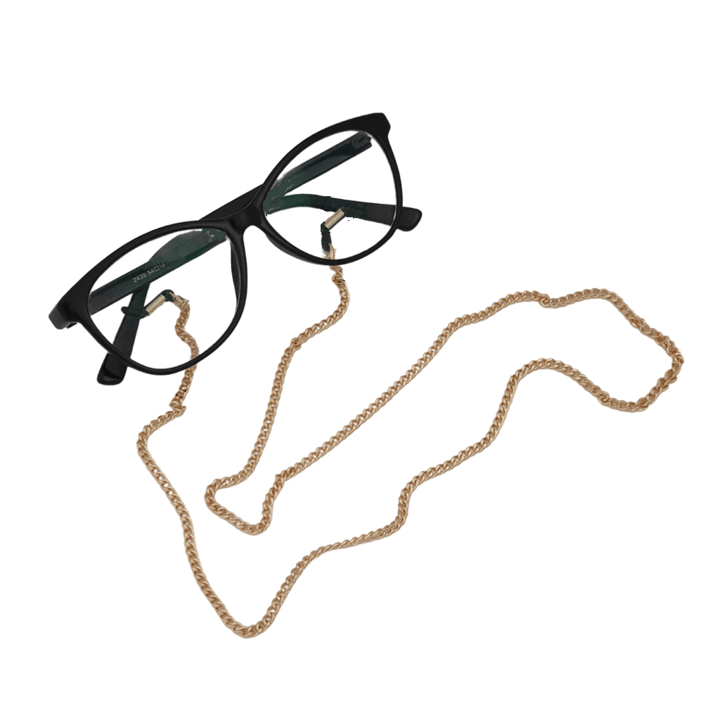 Gold sunglasses chain