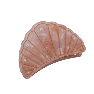 Shell pearl hair clip